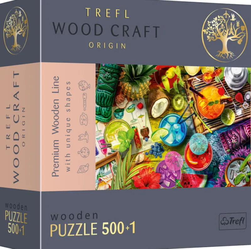TREFL PROMO Puzzle 501el drewniane - Kolorowe koktajle 20154