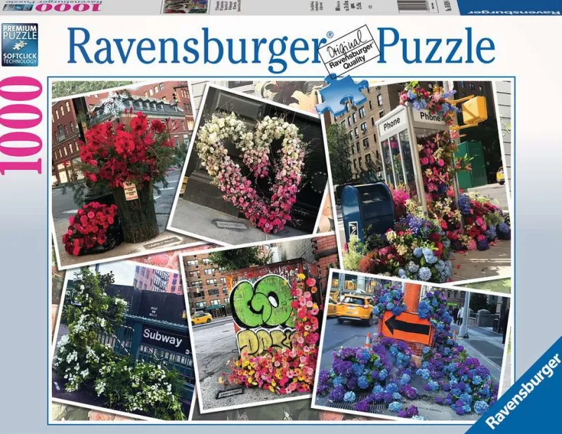 RAVENSBURGER PROMO Puzzle 1000el Kwiaty w Nowym Jorku 168194