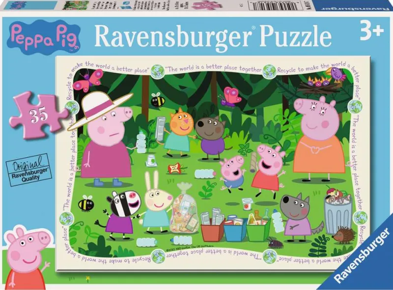 RAVENSBURGER PROMO Puzzle 35el Peppa Pig Świnka Peppa 056187