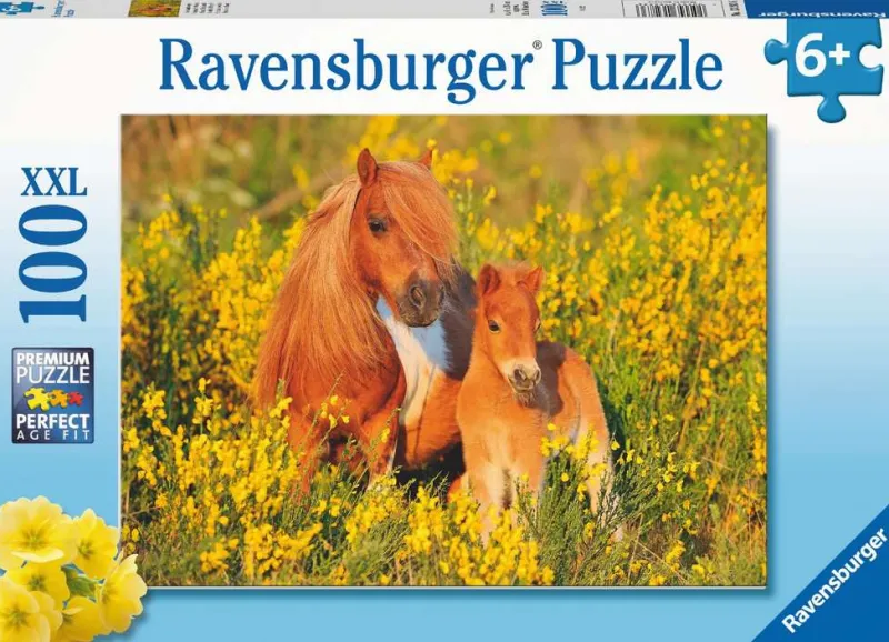 RAVENSBURGER PROMO Puzzle 100el XXL Kucyki 132836
