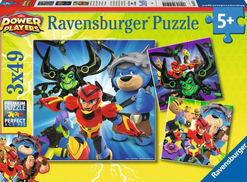 RAVENSBURGER PROMO Puzzle 3x49 Power Players 051915