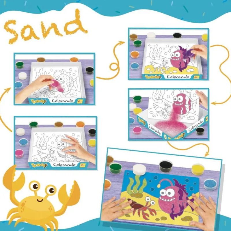 LISCIANI GIOCHI PROMO Sandy Colorando Sand Kolorowanie piaskiem LISCIANI 97494