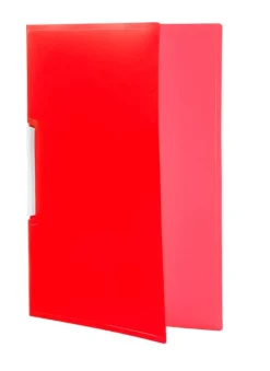 TETIS PROMO Skoroszyt PP zaciskowy A4 czerwony BT620-C