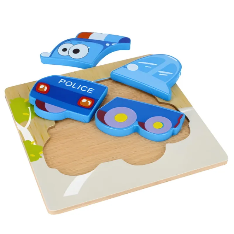 EURO-TRADE PROMO Układanka drewniana 4el Policja 500637 Mega Creative