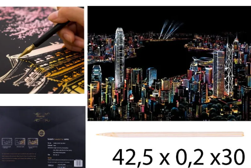 NORIMPEX PROMO Zdrapywanka kopertowa Hong Kong 40,5x28,5 cm 1006265