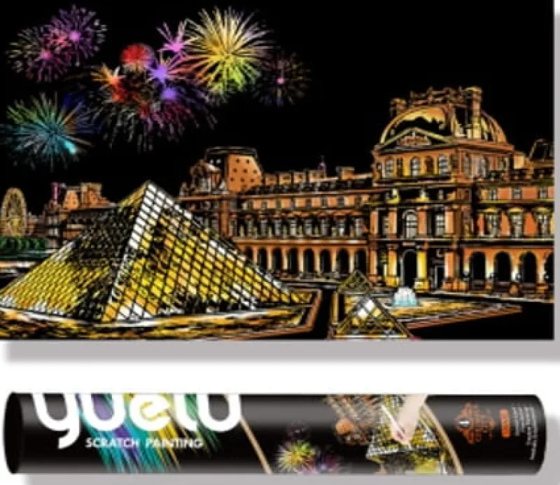 NORIMPEX PROMO Zdrapywanka tuba Luwr wydrapywanka 75x52cm 1006270