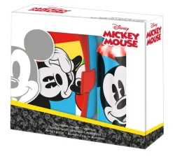 KIDS EUROSWAN PROMO Zestaw Bidon aluminiowy + śniadaniówka Mickey Mouse MI50001