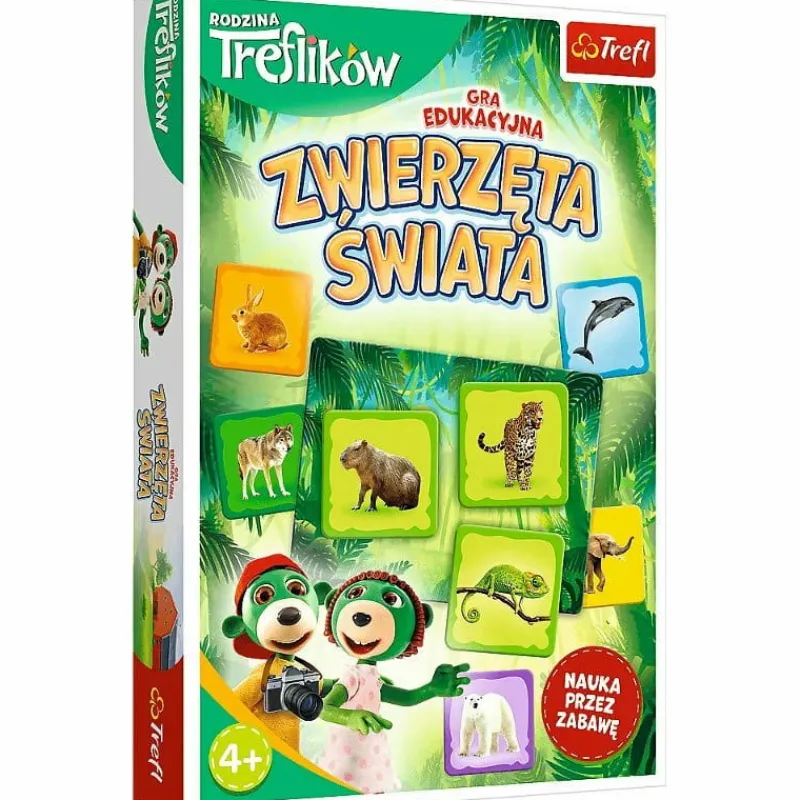 TREFL PROMO Zwierzęta Świata Rodzina ików gra edukacyjn 02337