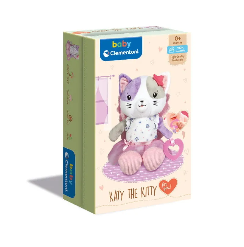 CLEMENTONI Przytulanka dla niemowlaka Mój przyjaciel KOTEK - Baby