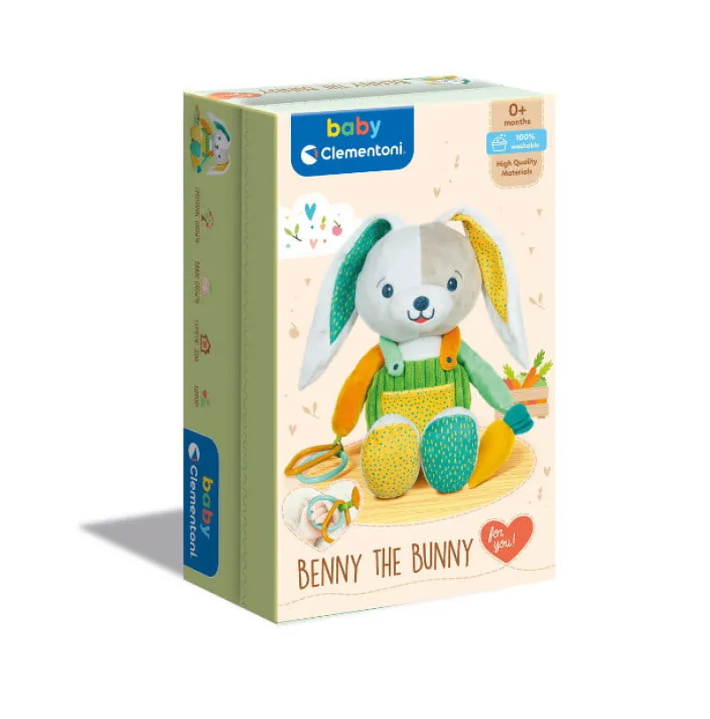 CLEMENTONI Przytulanka dla niemowlaka Mój przyjaciel KRÓLIK - Baby