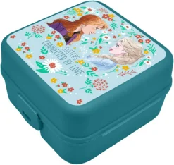 KIDS EUROSWAN Pudełko śniadaniowe z przegródkami 14x14x8cm Kraina Lodu Frozen 840388