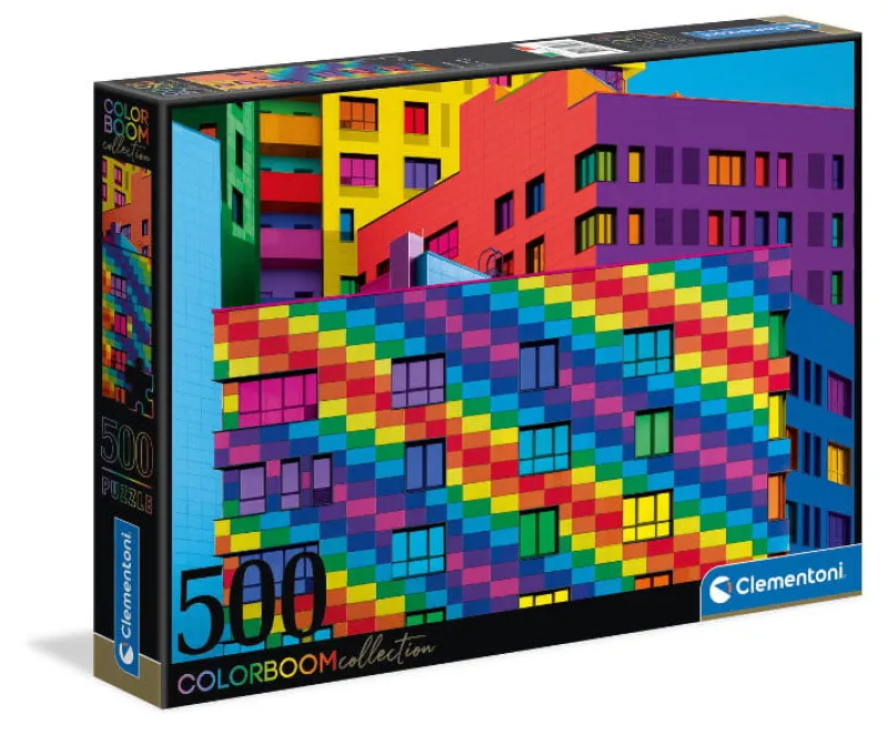 CLEMENTONI Puzzle 500 elementów ColorBoom Kwadraty