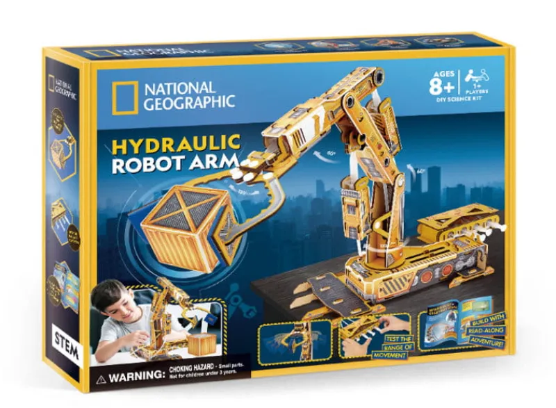 DANTE Puzzle 3D Robotyczne ramię hydrauliczne National Geographic DS1092H Cubic Fun