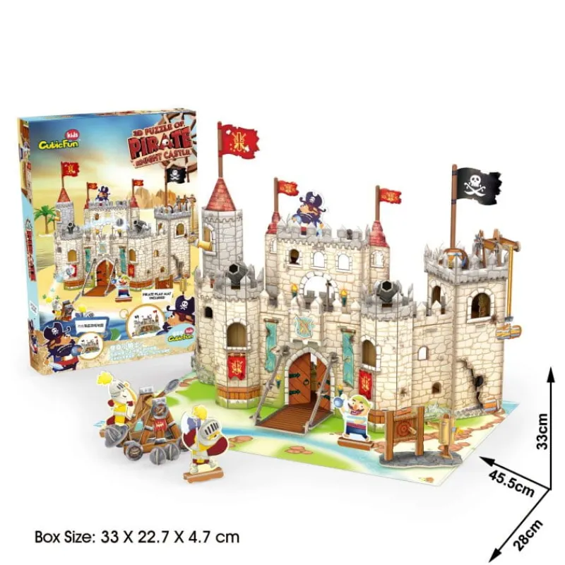 DANTE Puzzle 3D Zamek Piratów P833 Cubic Fun