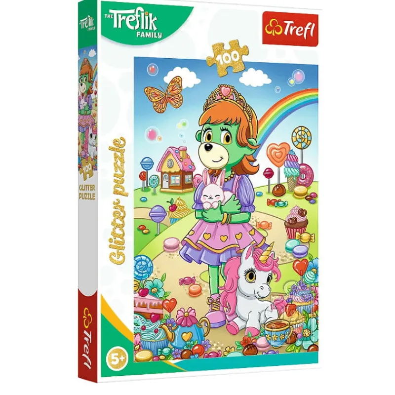 TREFL Puzzle 100el Brokatowe iki 14833