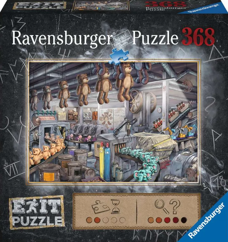 RAVENSBURGER Puzzle 368el Exit Fabryka zabawek