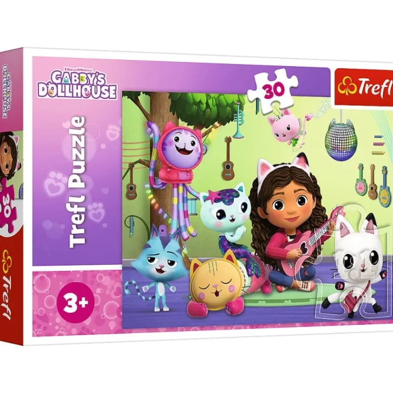 TREFL Puzzle 30el Gabi i jej uroczy domek. Koci Domek Gabi. Gabby's Dollhouse 18301