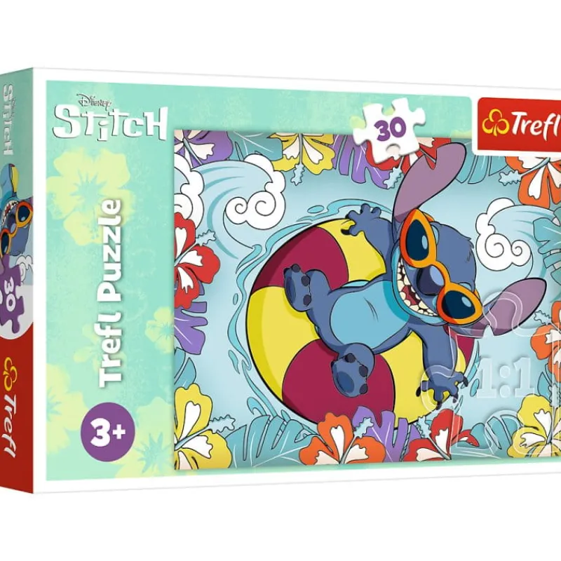 TREFL Puzzle 30el Lilo i Stitch na wakacjach. 18305