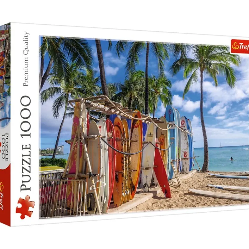 TREFL Puzzle 1000el Plaża Waikiki, Hawaje 10742