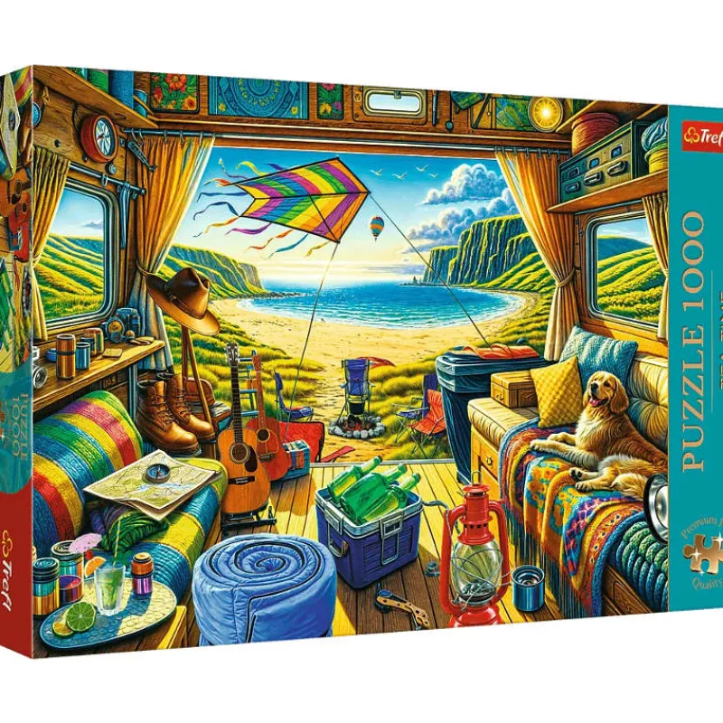 TREFL Puzzle 1000el Premium Plus - Tea Time: Kamperem w podróży 10851