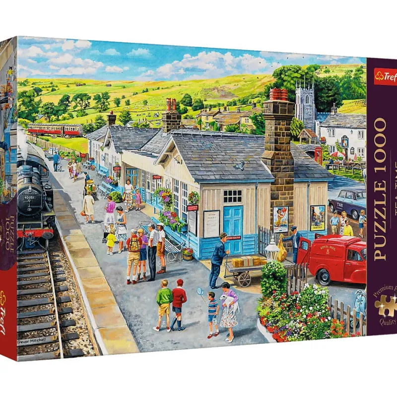 TREFL Puzzle 1000el Premium Plus Tea time: Dworzec kolejowy 10810