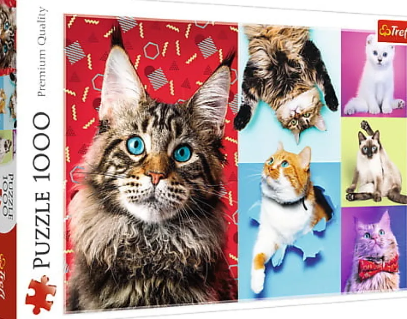 TREFL Puzzle 1000el Wesołe Koty -