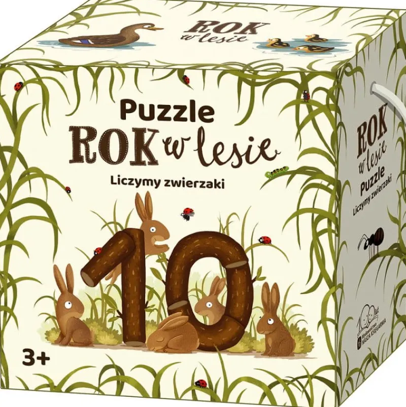NASZA KSIĘGARNIA Puzzle Rok w lesie. Liczymy zwierzaki. Nasza Księgarnia