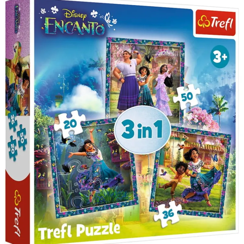 TREFL Puzzle 3w1 Bohaterowie magicznego Encanto 34866