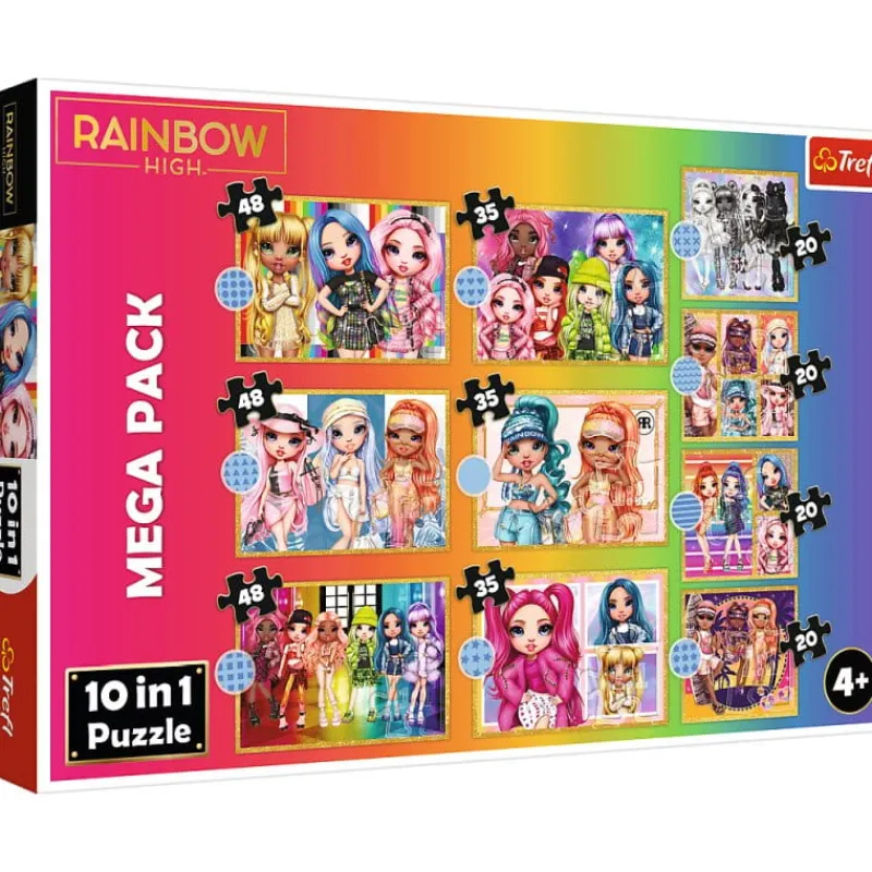 TREFL Puzzle 10w1 Kolekcja modnych laleczek - MGA Rainbow High 96000
