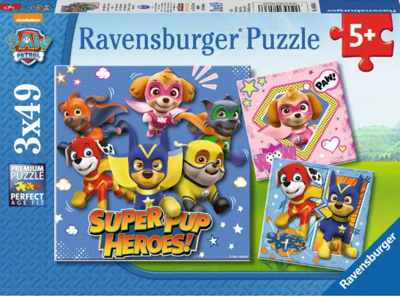 RAVENSBURGER Puzzle 3x49el - Psi Patrol -