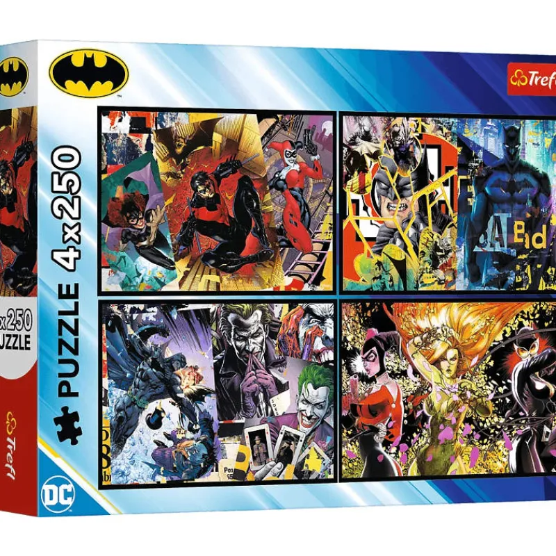 TREFL Puzzle 4x250el Batman w akcji 13310
