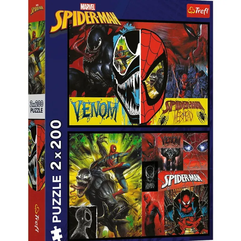 TREFL Puzzle 2x200el Dzień i noc Spidermana 13314