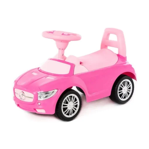 POLESIE Samochód-jeździk SuperCar Nr1 z sygnałem dźwiękowym różowy