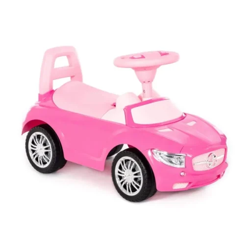POLESIE Samochód-jeździk SuperCar Nr1 z sygnałem dźwiękowym różowy
