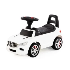 POLESIE Samochód-jeździk SuperCar Nr4 z sygnałem dźwiękowym biały 84514