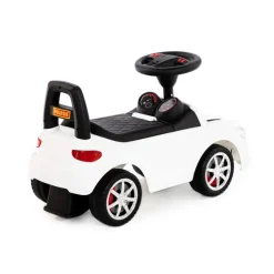 POLESIE Samochód-jeździk SuperCar Nr4 z sygnałem dźwiękowym biały 84514