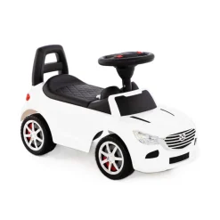 POLESIE Samochód-jeździk SuperCar Nr4 z sygnałem dźwiękowym biały 84514