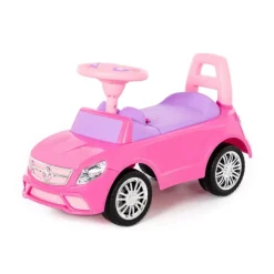POLESIE Samochód-jeździk SuperCar Nr3 z sygnałem dźwiękowym różowy 84491