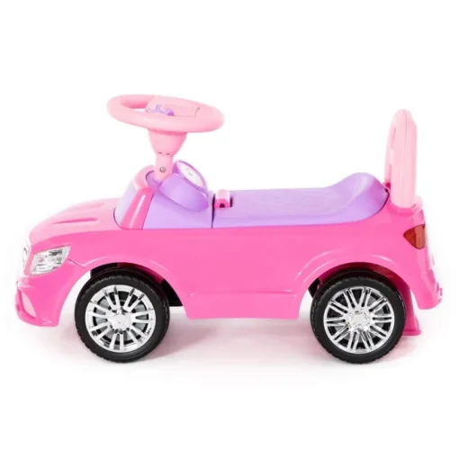 POLESIE Samochód-jeździk SuperCar Nr3 z sygnałem dźwiękowym różowy 84491