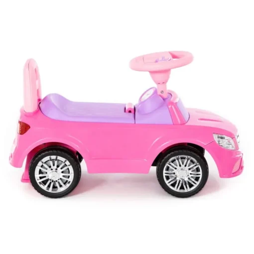 POLESIE Samochód-jeździk SuperCar Nr3 z sygnałem dźwiękowym różowy 84491