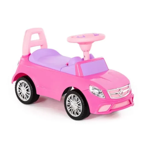 POLESIE Samochód-jeździk SuperCar Nr3 z sygnałem dźwiękowym różowy 84491