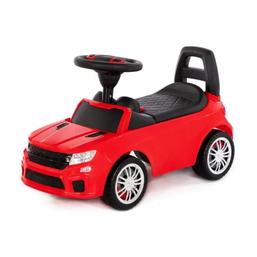 POLESIE Samochód-jeździk SuperCar Nr6 z sygnałem dźwiękowym czerwony