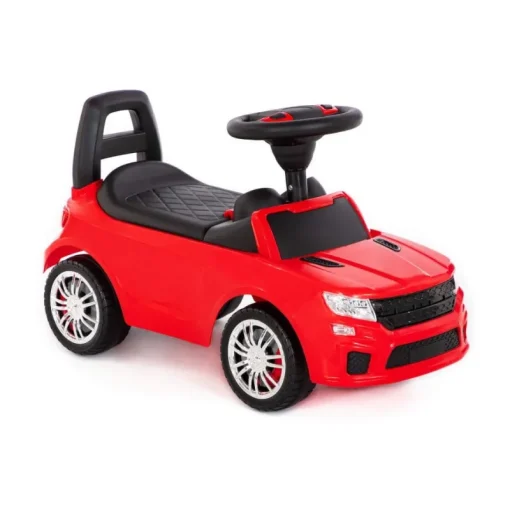POLESIE Samochód-jeździk SuperCar Nr6 z sygnałem dźwiękowym czerwony