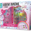 STNUX Sekretny pamiętnik z szyfrem + długopis z pomponem, akcesoria Kotek 8158