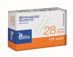 TETIS Spinacze biurowe 28mm (100szt) p10.