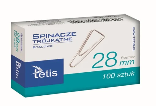 TETIS Spinacze trójkątne 28mm /100szt/ p10