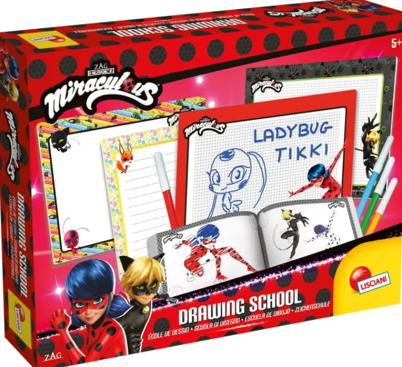 LISCIANI GIOCHI Szkoła rysowania Miraculum Biedronka i Czarny Kot 96923 LISCIANI Ladybug