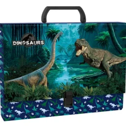 DERFORM Teczka twarda z rączką Dinozaur 19