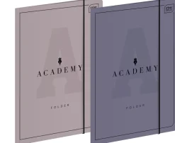 INTERDRUK Teczka z gumką A4+ ACADEMY mix cena za 1szt