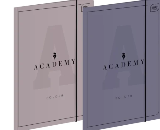 INTERDRUK Teczka z gumką A4+ ACADEMY mix cena za 1szt